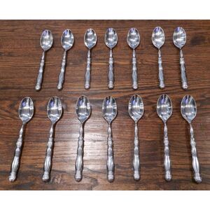 Southern Living Gallery Silverware Flatware 8 1/4" Soup Spoons Lot of 14